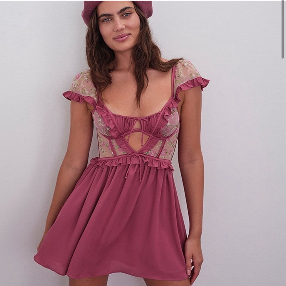 For love and lemons Camila dress size S mauve